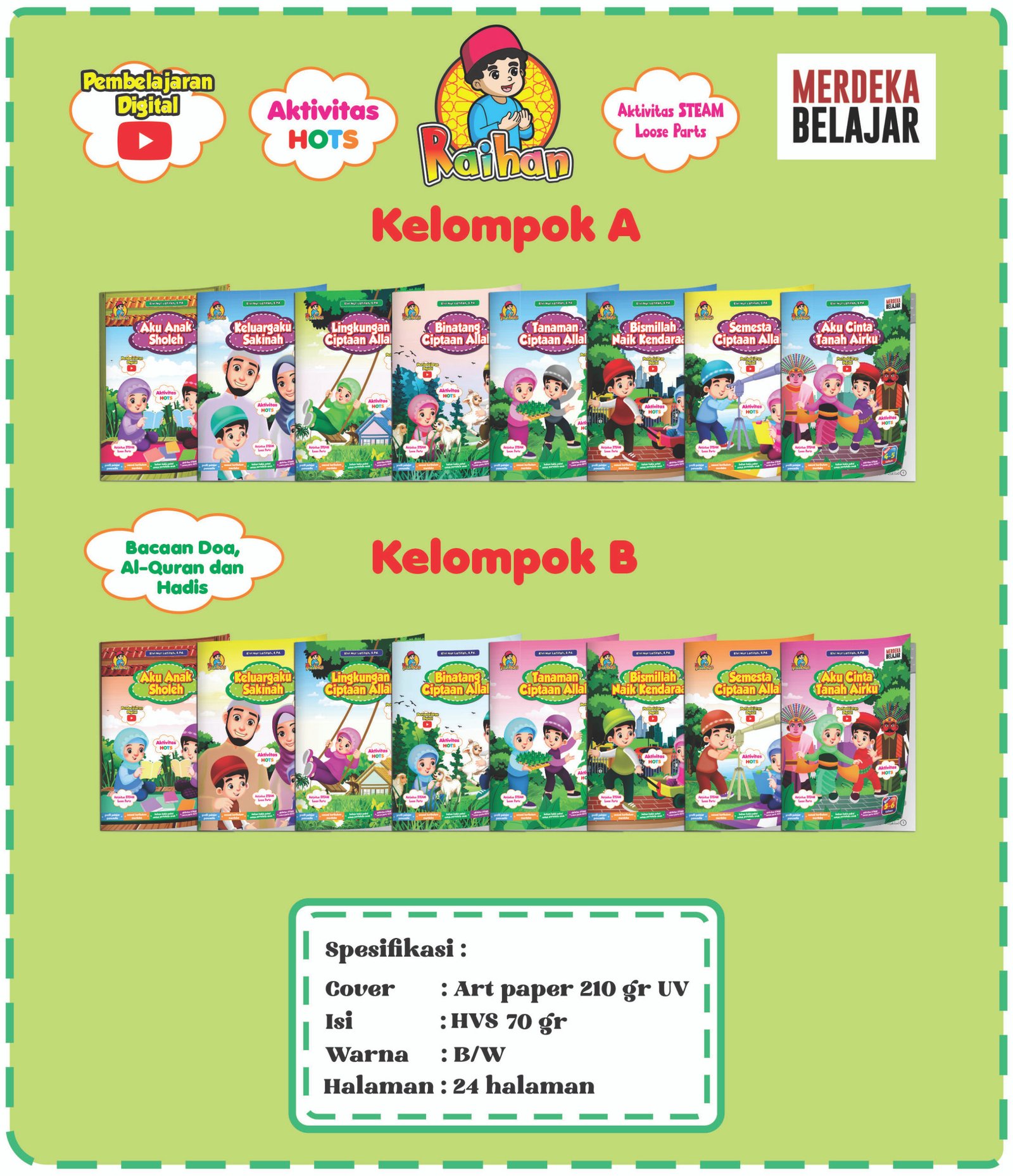 Buku Pendidikan Agama Islam Anak TK